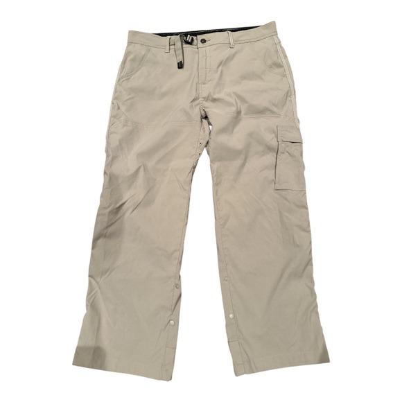 Prana Other - prAna Stretch Zion Hiking Pants XL Khaki Snap Hem